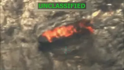 A vessel burns in this still image taken from a video released September 15, 2025, depicting what U.S. President Donald Trump said was a U.S. military strike on a Venezuelan drug cartel vessel that had been on its way to the United States, the second such strike carried out against a suspected drug boat in recent weeks. Donald Trump via Truth Social/via REUTERS THIS IMAGE HAS BEEN SUPPLIED BY A THIRD PARTY. NO RESALES. NO ARCHIVES. MANDATORY CREDIT. TPX IMAGES OF THE DAY Verification lines: Reuters checked the footage through our AI detection tool and found no evidence of manipulation. However, portions of the footage are partly blurred, making it impossible to confirm if the video is manipulated. Thorough verification is an ongoing process, and Reuters will continue to review the footage as more information becomes available.