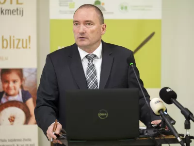 Jože Podgor&scaron;ek09.01.2025 Novinarska konferenca in srečanje z novim vodstvom Kmetijsko gozdarske zbornice Slovenije, spregovorili bodo o aktualnih razmerah v kmetijstvu in načrtih zbornice za leto 2025FOTO: Nik Erik Neubauer