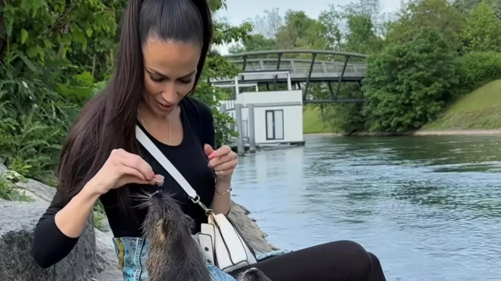 Tina Gaber skrbi za nutrije. F instagram