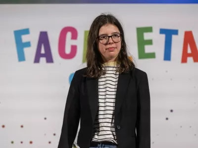 Brina Jug je bila razgla&scaron;ena tudi za Faco leta, naziv, ki ga podeljujejo pri Časorisu. / Foto: Mankica Kranjec Ducheyne