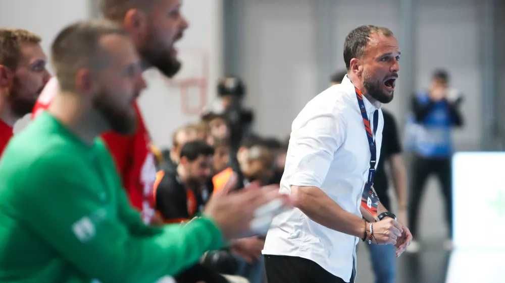 - Uro&scaron; Zorman, trener,- 14.10.2025. - Rokomet, Evropska liga 1. krog, LL Grosist Slovan - Baia Mare//FOTO: Bojan Velikonja