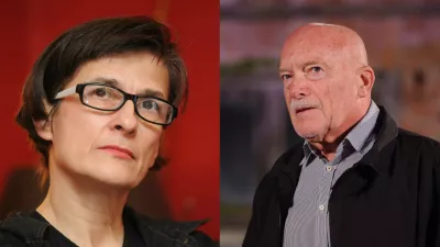 Plesalka in koreografinja Mateja Bučar ter industrijski oblikovalec Sa&scaron;a J. M&auml;chtig. Foto: sta