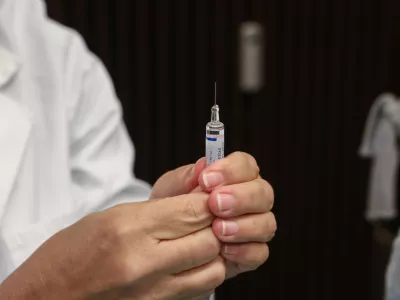 - 05.11.2018 &ndash; Ministrstvo za zdravje - cepljenje proti gripi - gripa - cepivo proti gripi //FOTO: Luka Cjuha.