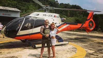 Ruski kriptoprevarant Roman Novak in njegova soproga Ana. 