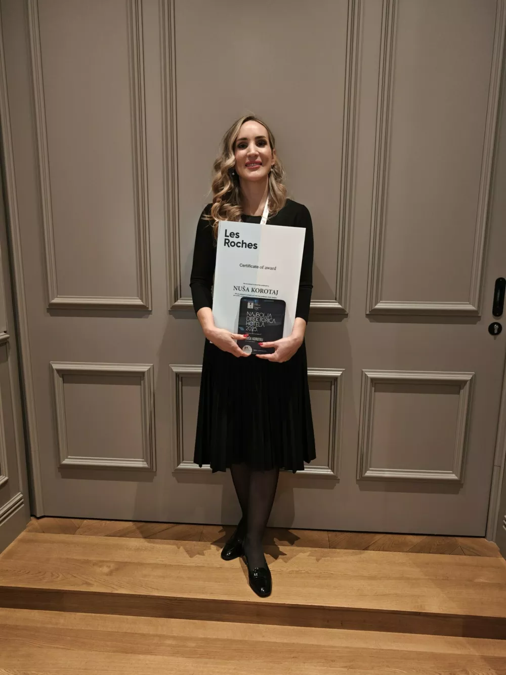 Nu&scaron;a Korotaj - generalna direktorica Term Sveti Martin s prestižno nagrado (Foto: BHS)
