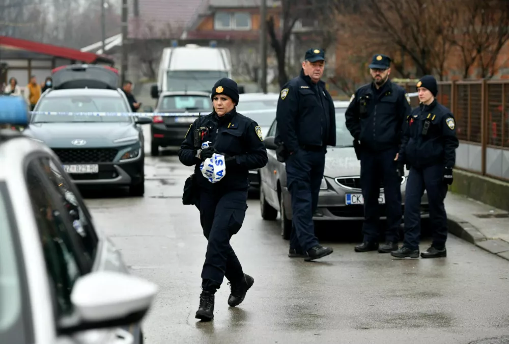 05.12.2025., Mursko Sredisce - Policijski ocevid u romskom naselju gdje je muskarac iz vatrenog oruzja pucao u dvije zene. Photo: Vjeran Zganec Rogulja/PIXSELL