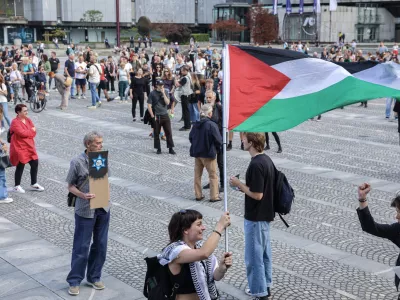 - 06.08.2025 - protest Palestina//FOTO: Jaka Gasar