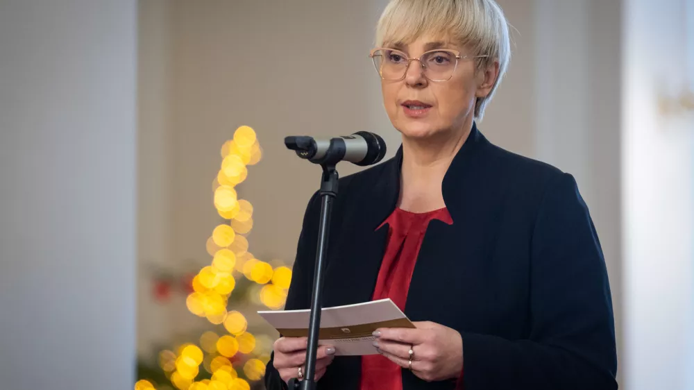 Ljubljana, predsedniska palaca.Predsednica republike Natasa Pirc Musar je v znak hvaleznosti za nepogresljivo poslanstvo v iztekajocem letu priredila sprejem za predstavnice in predstavnike humanitarnih organizacij.