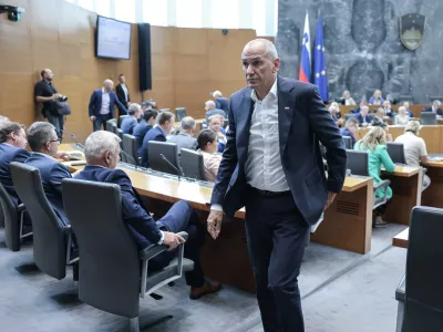 Janez Jan&scaron;a- 07.07.2025 - začetek redne seje DZ s poslanskimi vpra&scaron;anji ministrskemu zboru; DZ, velika dvorana, &Scaron;ubičeva 4, LJUBLJANA​//FOTO: Jaka Gasar