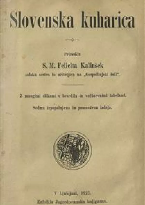 Slovenska kuharica 1923 / Foto: Wikipedia