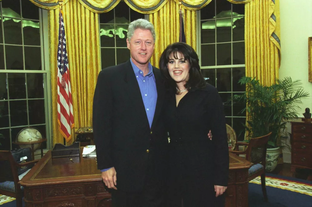 Bill Clinton in Monica Lewinsky 28. februarja 1997 / Foto: Wikipedija