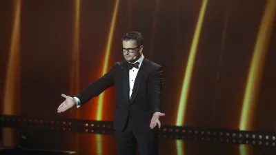 Jure Godler med vodenjem prireditve&nbsp;Miss Universe&nbsp;2025.&nbsp; / Foto: Luka Cjuha