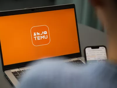 FILED - 29 August 2023, Berlin: View of a laptop with the Temu app logo (staged scene). Chinese online retail giant Temu violates European Union laws by not doing enough to tackle the sale of illegal products on the shopping platform, according to the preliminary findings of a probe carried out by the European Commission. Photo: Hannes P Albert/dpa