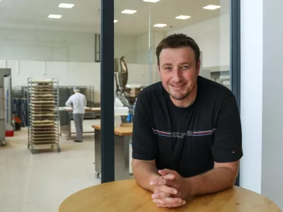 - 16.09.2025. - Matjaž Smodi&scaron;, biv&scaron;i ko&scaron;arkar, podjetnik, direktor tovarne pizz Kralj Matjaž.//FOTO: Bojan Velikonja