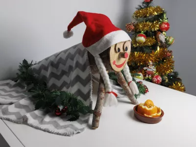 Ti&oacute; de Nadal. A hollow log with a barretina, called Ti&oacute;, is a Catalan Christmas tradition. The children feed him and on Christmas Day he shits them presents / Foto: Alejandro Terrer Tapia, Getty Images