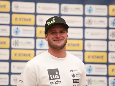 - Tim Mastnak,- 07.10.2025. Predstavitev reprezentanc Smučarske zveze Slovenije za novo tekmovalno sezono.//FOTO: Bojan Velikonja