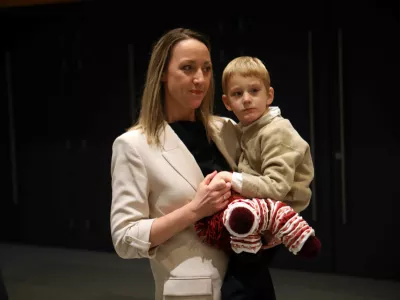 &Scaron;pela Miro&scaron;evič, predsednica fundacije CTNNB1 in mamica malega Urbana07.11.2024 - Razvoj genskega zdravljenja za sindrom CTNNB1Foto: Tomaž Skale