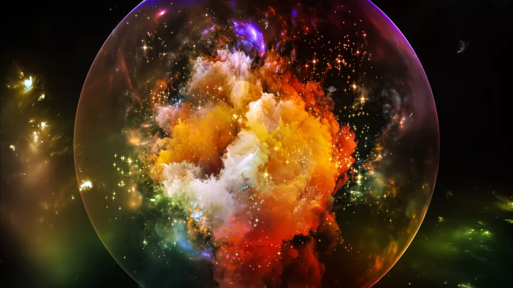 Universe Is Not Enough series. Design composed of fractal elements, lights and textures as a metaphor on the subject of fantasy, science, religion and design / Foto: Agsandrew