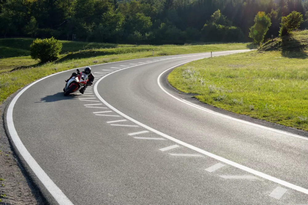 Prikaz označb na slovenski cesti / Foto: Ministrstvo Za Promet