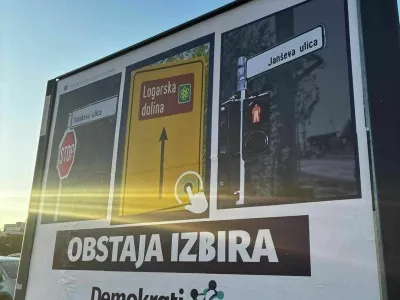Anže Logar Demokrati volilni plakati