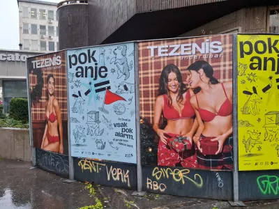 18.12.2025 - Tam Tam plakat - pokanje petard - petarde ne hvalaFoto: Luka Cjuha