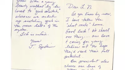 A card that makes a crude reference to U.S. President Donald Trump, purportedly written by convicted sex offender Jeffrey Epstein to Larry Nassar, who is serving a life sentence for sexually abusing hundreds of girls, is shown in this image released by the Department of Justice in Washington, D.C., U.S., on December 23, 2025, as part of a new trove of documents from its investigations into the late financier and convicted sex offender Jeffrey Epstein. The postmark on its envelope is Virginia, not New York, where Epstein was jailed, and indicates the envelope was processed three days after his death in August 2019. The return address on the envelope incorrectly identifies the jail where Epstein was being held and does not include his inmate number, as required by the Bureau of Prisons policy manual for outgoing mail. Reuters was unable to determine whether the card is authentic.  U.S. Justice Department/Handout via REUTERS  THIS IMAGE HAS BEEN SUPPLIED BY A THIRD PARTY