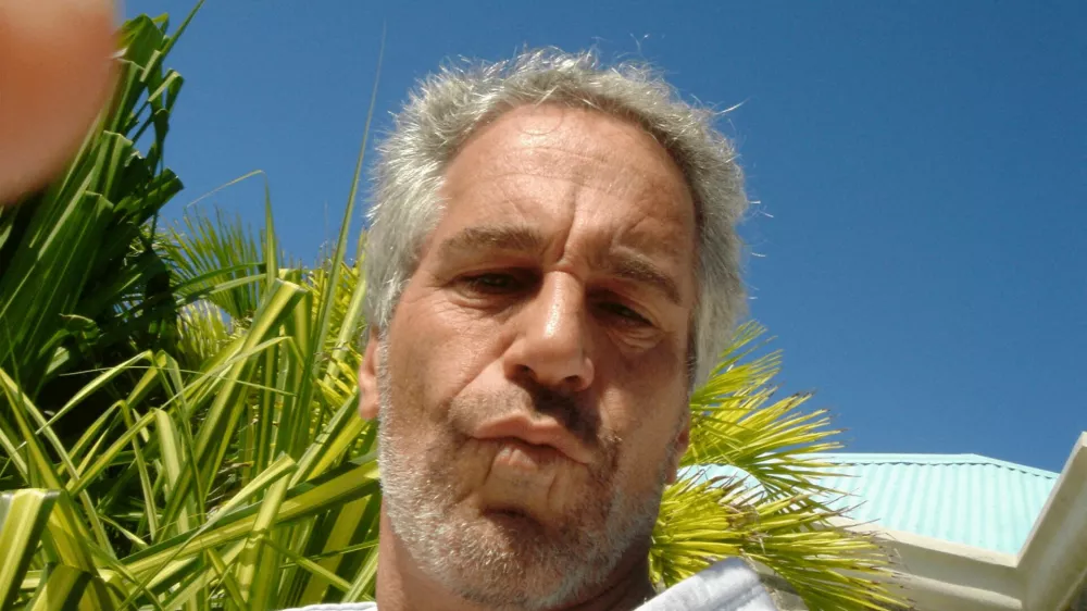 FILE PHOTO: Jeffrey Epstein is seen in this image released by the Department of Justice in Washington, D.C., U.S., on December 19, 2025 as part of a new trove of documents from its investigations into the late financier and convicted sex offender Jeffrey Epstein. U.S. Justice Department/Handout via REUTERS  THIS IMAGE HAS BEEN SUPPLIED BY A THIRD PARTY/File Photo