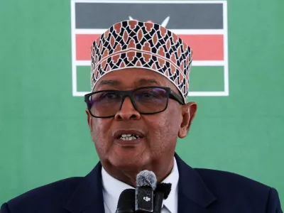 FILE PHOTO: Somaliland President Abdirahman Mohamed Abdullahi speaks during the unveiling of the Somaliland Mission premises in Nairobi, Kenya May 29, 2025. REUTERS/Monicah Mwangi/File Photo