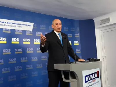 - 11.05.2025. Referendum 2025, Janez Jan&scaron;a, SDS, izjava. Foto: Bojan Velikonja i