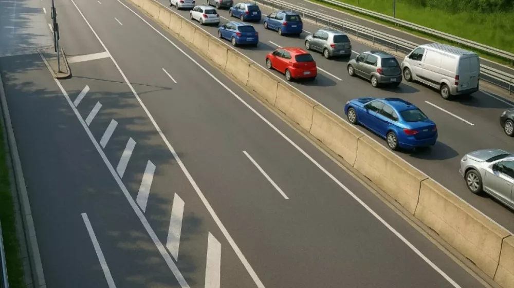 Zastoj na gorenjski avtocesti