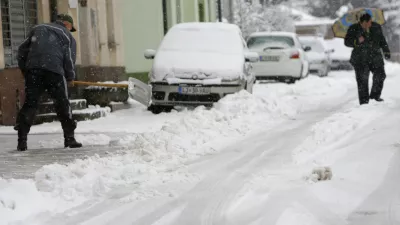 Sneženje, Ljubljana//FOTO: Jaka Adamič
