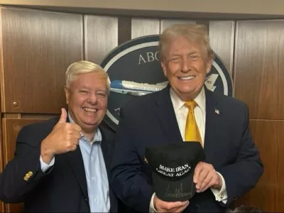 Trump in senator Lindsay Graham sta spet zagrozila Iranu.