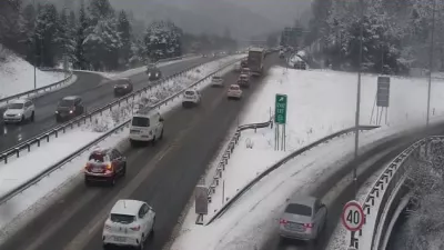 Zastoji na ljubljanski obvoznici. Vir: promet.si