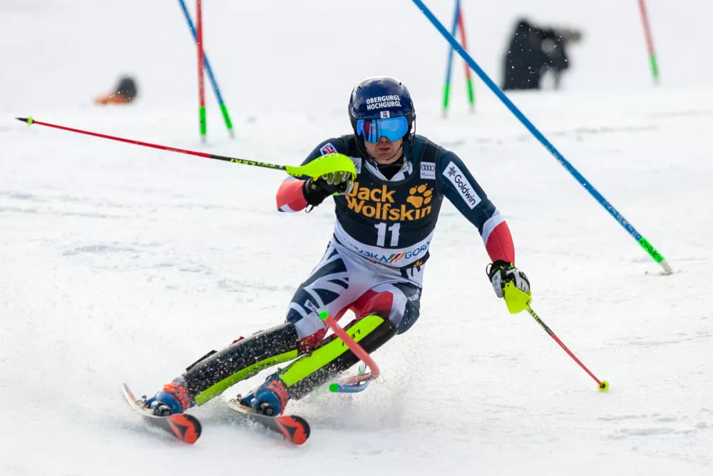 - Dave Ryding- 10.03.2019 - 58. pokal Vitranc 2019 v Kranjski Gori, FIS Svetovni pokal v alpskem smučanju za mo&scaron;ke &ndash; slalom //FOTO: Matjaž Ru&scaron;t