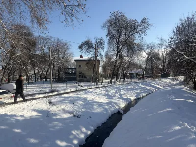 Hrvaska, Zagreb.Snezne razmere v Zagrebu.