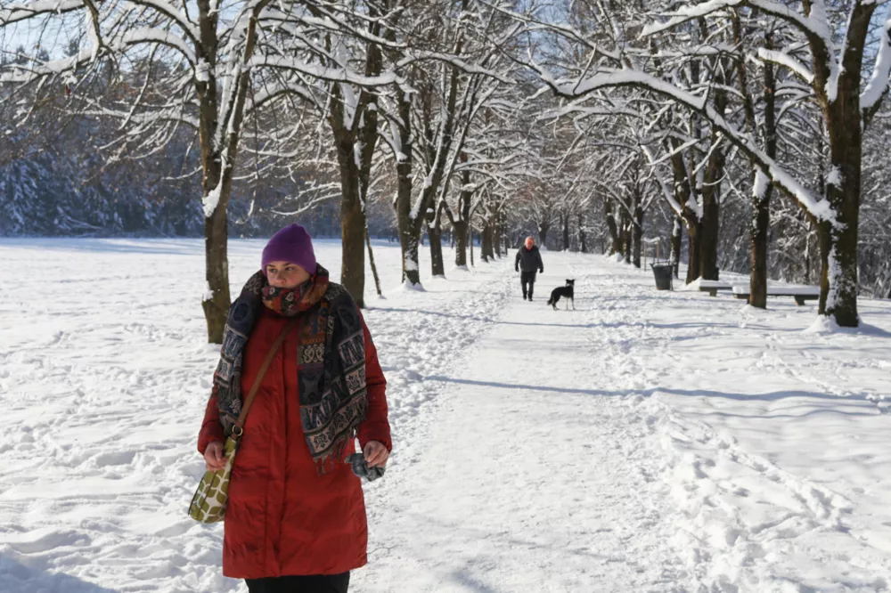 08.01.2026. Mraz -12 v Ljubljani. Pot spomina. Foto: Bojan Velikonja