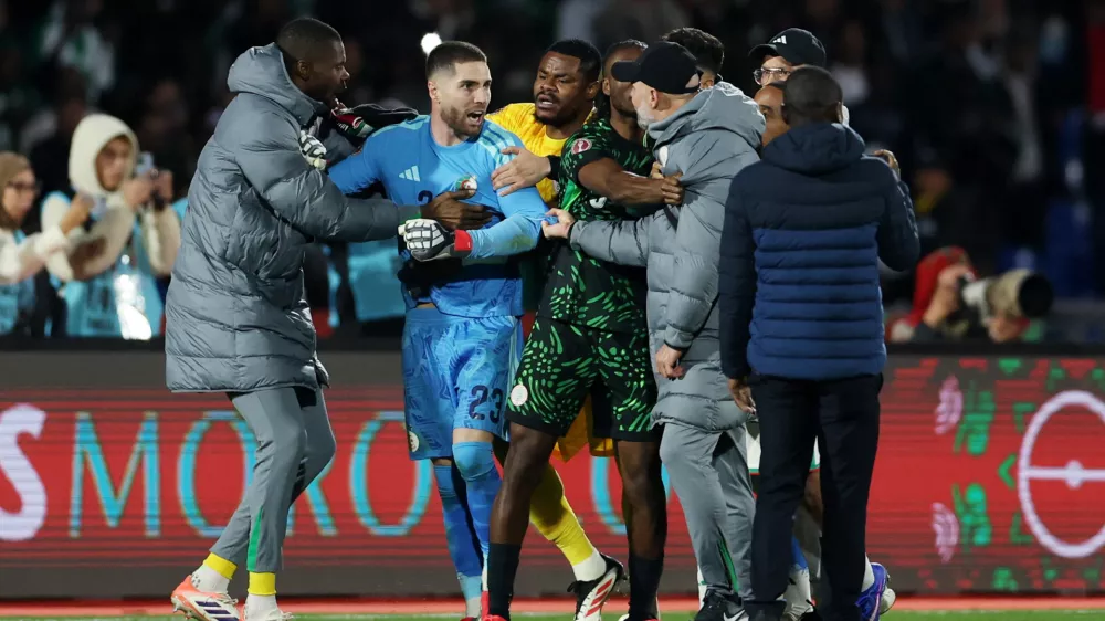 Soccer Football - CAF Africa Cup of Nations - Morocco 2025 - Quarter Final - Algeria v Nigeria - Grand Stadium of Marrakech, Marrakesh, Morocco - January 10, 2026 Algeria's Luca Zidane reacts after the match REUTERS/Amr Abdallah Dalsh