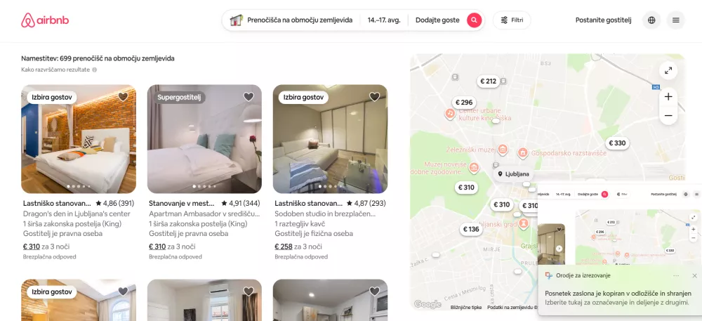&ldquo;Airbnb&rdquo;​ zakon za zdaj le na papirju, saj &scaron;e niso izpolnjeni vsi pogoji