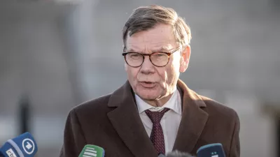 12 January 2026, US, New York: Germany's Foreign Minister Johann Wadephul, speaks during a statement after his meeting with his counterpart, US Secretary of State Rubio, at the Foreign Ministry. Photo: Michael Kappeler/dpa