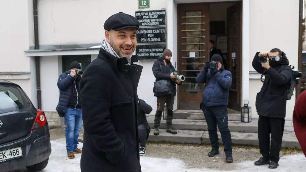 Miha Kordi&scaron; Mi, Socialisti13.01.2026 - Delovno kosilo pri predsedniku vlade Robertu Golobu. PEN KlubFoto: Luka Cjuha