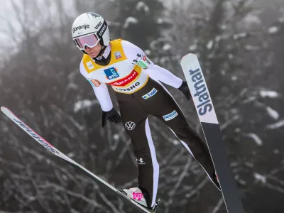 - Nika Prevc,- 10.01.2026. - Svetovni pokal v smučarskih skokih za ženske, Ljubno 2026.//FOTO: Bojan Velikonja