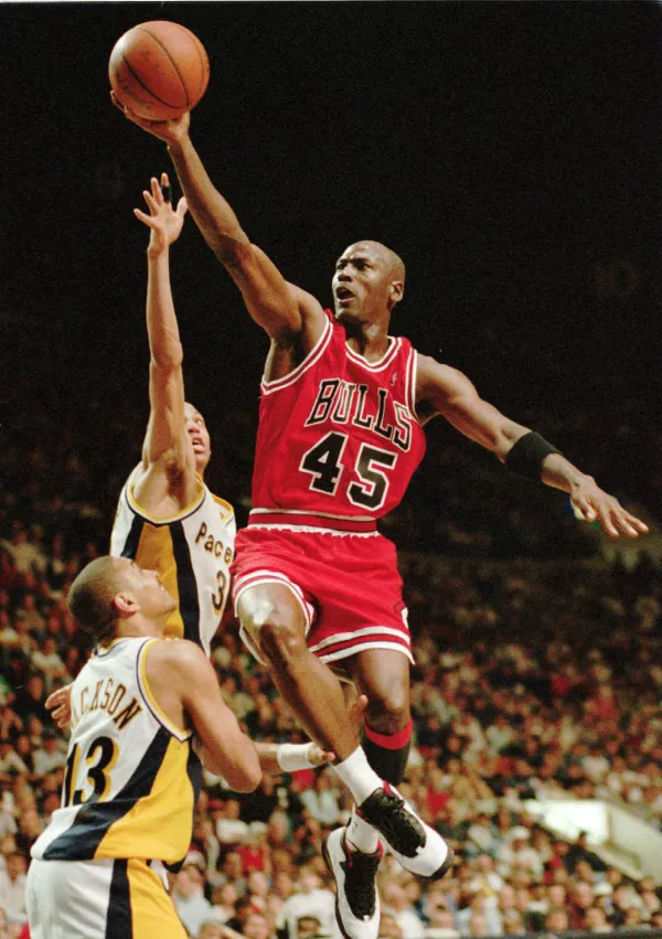 Michael Jordan marca 1995 / Foto: AP