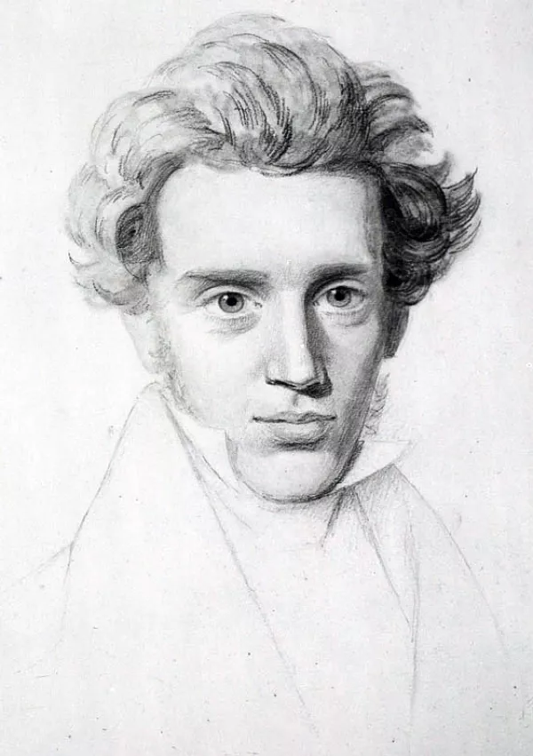Kierkegaard okoli leta 1840 / Foto: Wikipedia