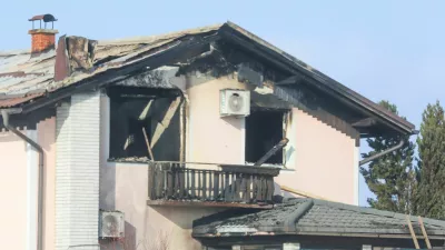 Slovenija, Draženci pri Ptuju, 18.1.2026 - požar v stanovanjski hiši, mrtev otrok