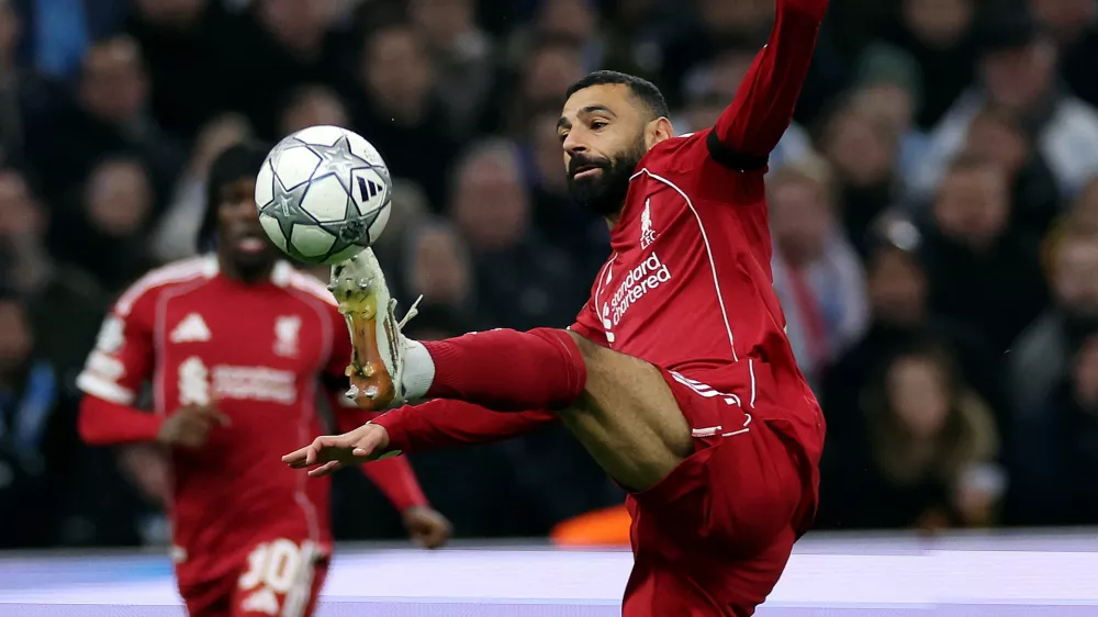 Soccer Football - UEFA Champions League - Olympique de Marseille v Liverpool - Orange Velodrome, Marseille, France - January 21, 2026 Liverpool's Mohamed Salah in action REUTERS/Alexandre Dimou