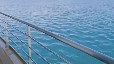 Pogled iz ladijske kabine med potovanjem na Antarktiko Kolinde Grabar Kitarović. F instagram