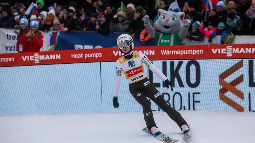 - Nika Prevc,- 10.01.2026. - Svetovni pokal v smučarskih skokih za ženske, Ljubno 2026.//FOTO: Bojan Velikonja