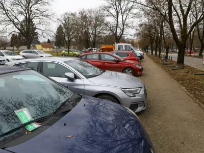 20.01.2026 - &Scaron;tepanjsko naselje - parkiranje - kazen za parkiranje - zeleni listek - parkiri&scaron;čaFoto: Luka Cjuha