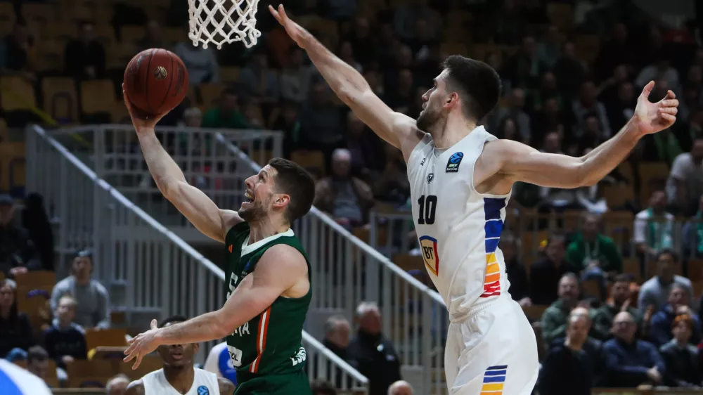 - 20.01.2026. - Ko&scaron;arka Cedevita Olimpija - Cluj-Napoca v 15. krogu evropskega pokala.//FOTO: Bojan Velikonja