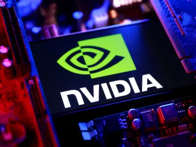 FILE PHOTO: An NVIDIA logo and a computer motherboard appear in this illustration taken August 25, 2025. REUTERS/Dado Ruvic/Illustration/File Photo